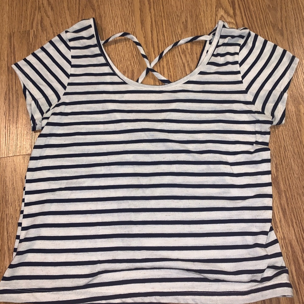 Cute stripe crop top